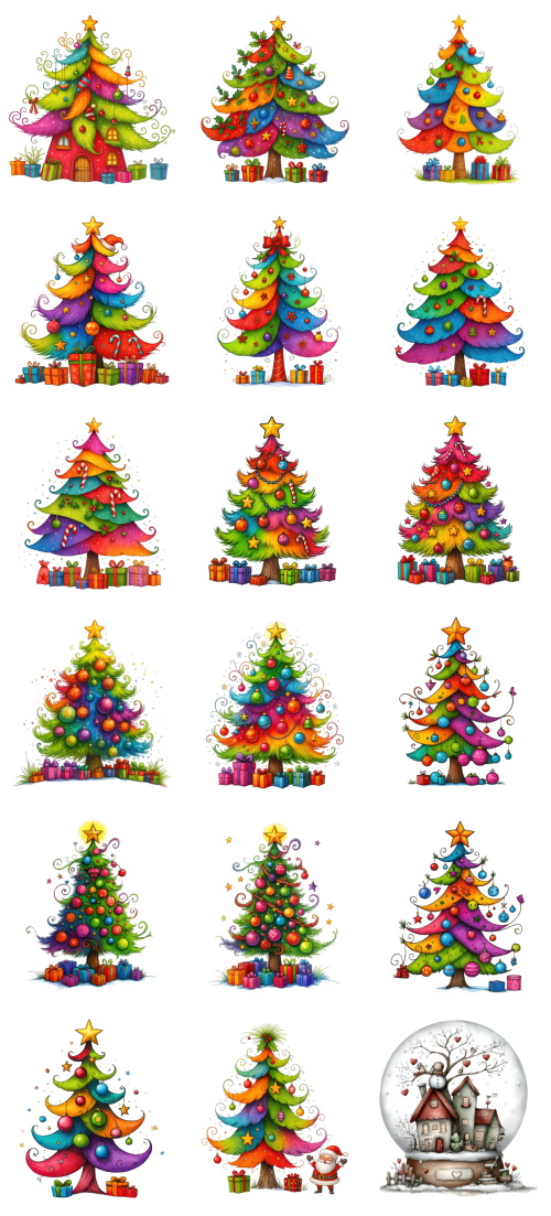 Christmas Tree Pretty Illustrations #7, 113xPNG Christmas Tree Pretty Illustrations #7, 113xPNG