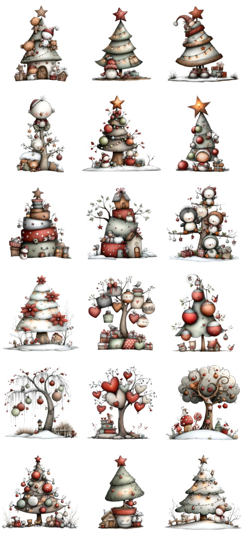 Christmas Tree Pretty Illustrations #7, 113xPNG Christmas Tree Pretty Illustrations #7, 113xPNG