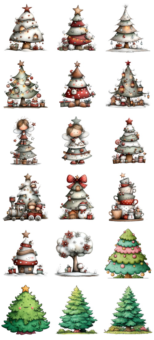 Christmas Tree Pretty Illustrations #7, 113xPNG Christmas Tree Pretty Illustrations #7, 113xPNG