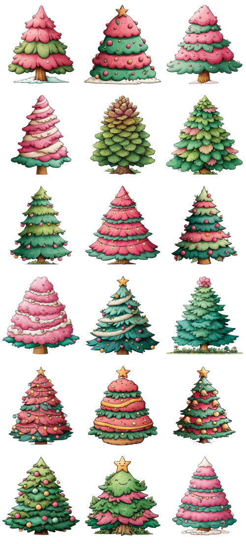 Christmas Tree Pretty Illustrations #7, 113xPNG Christmas Tree Pretty Illustrations #7, 113xPNG