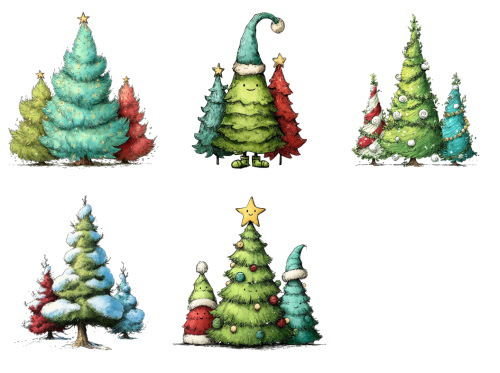 Christmas Tree Pretty Illustrations #7, 113xPNG Christmas Tree Pretty Illustrations #7, 113xPNG