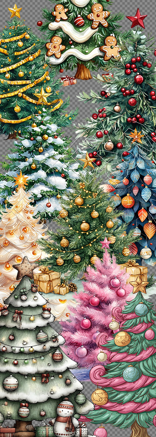 Christmas Tree Pretty Illustrations #8, 149xPNG Christmas Tree Pretty Illustrations #8, 149xPNG