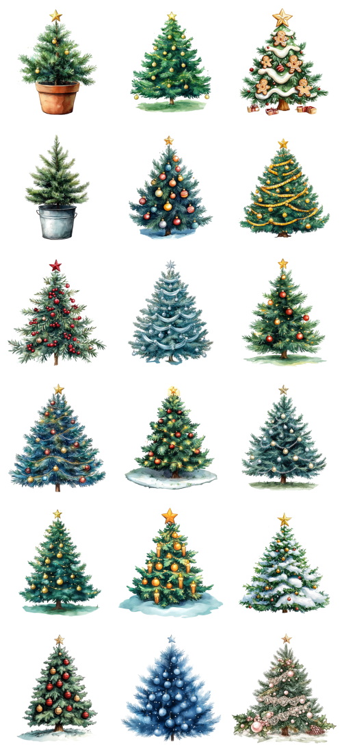 Christmas Tree Pretty Illustrations #8, 149xPNG Christmas Tree Pretty Illustrations #8, 149xPNG