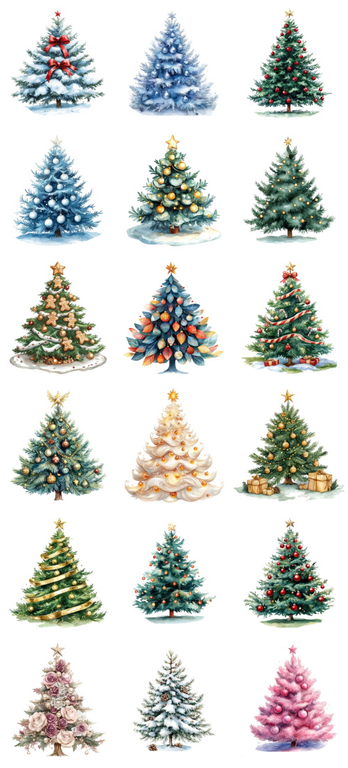Christmas Tree Pretty Illustrations #8, 149xPNG Christmas Tree Pretty Illustrations #8, 149xPNG