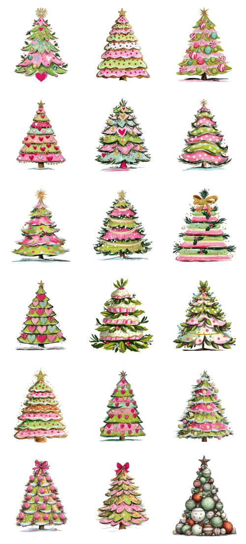 Christmas Tree Pretty Illustrations #8, 149xPNG Christmas Tree Pretty Illustrations #8, 149xPNG