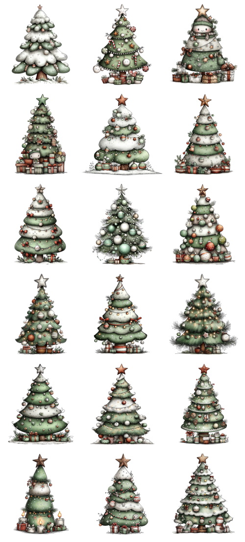 Christmas Tree Pretty Illustrations #8, 149xPNG Christmas Tree Pretty Illustrations #8, 149xPNG