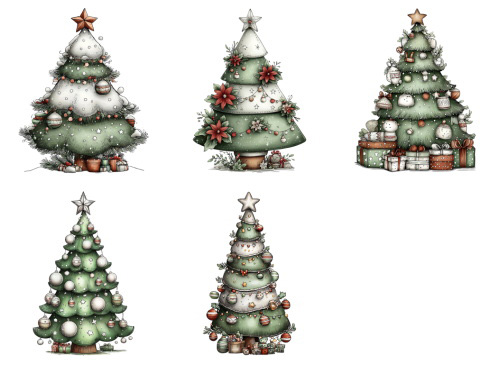 Christmas Tree Pretty Illustrations #8, 149xPNG Christmas Tree Pretty Illustrations #8, 149xPNG