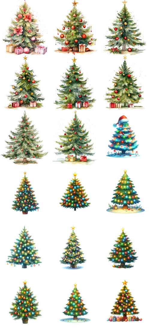 Christmas Tree Pretty Illustrations #11, 180xPNG Christmas Tree Pretty Illustrations #11, 180xPNG