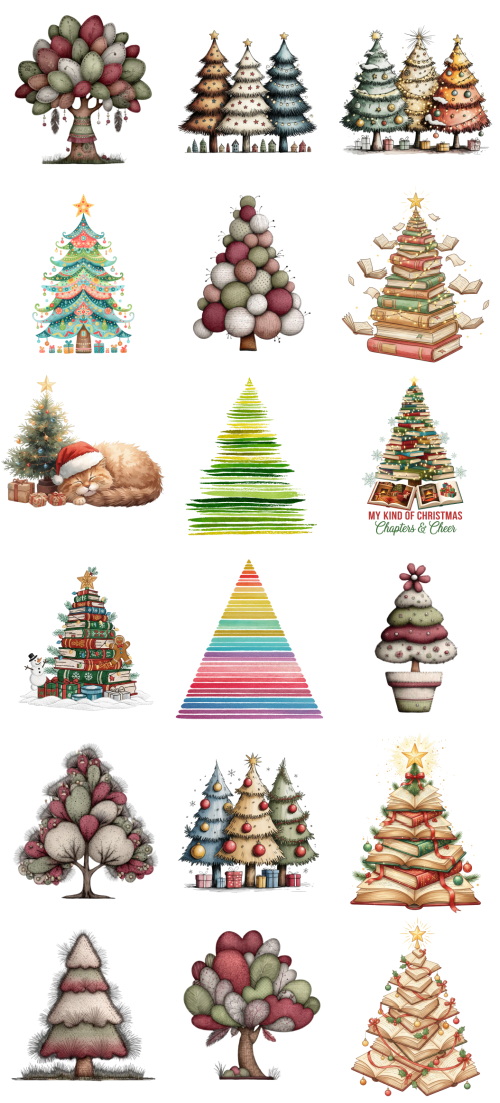 Christmas Tree Pretty Illustrations #12, 135xPNG Christmas Tree Pretty Illustrations #12, 135xPNG