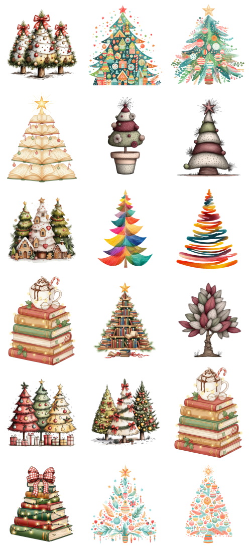 Christmas Tree Pretty Illustrations #12, 135xPNG Christmas Tree Pretty Illustrations #12, 135xPNG