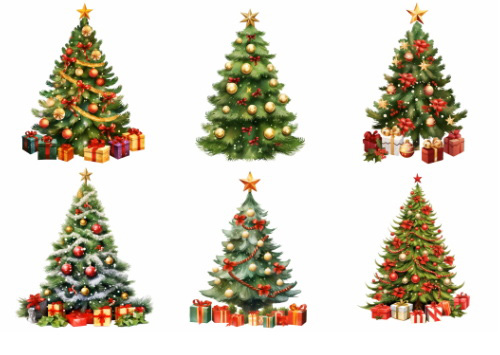 Christmas Tree Pretty Illustrations #13, 78xPNG Christmas Tree Pretty Illustrations #13, 78xPNG