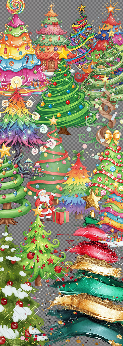 Christmas Tree Pretty Illustrations #15, 127xPNG Christmas Tree Pretty Illustrations #15, 127xPNG