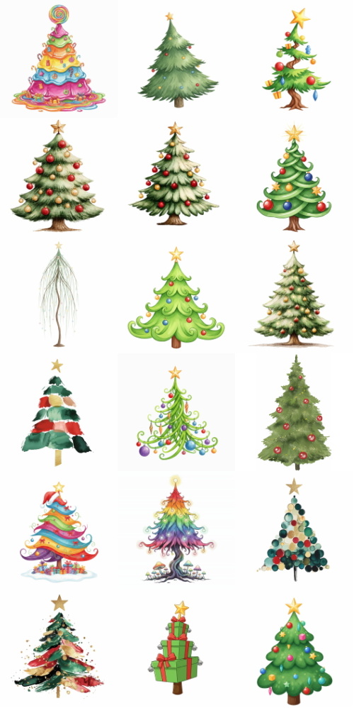 Christmas Tree Pretty Illustrations #15, 127xPNG Christmas Tree Pretty Illustrations #15, 127xPNG