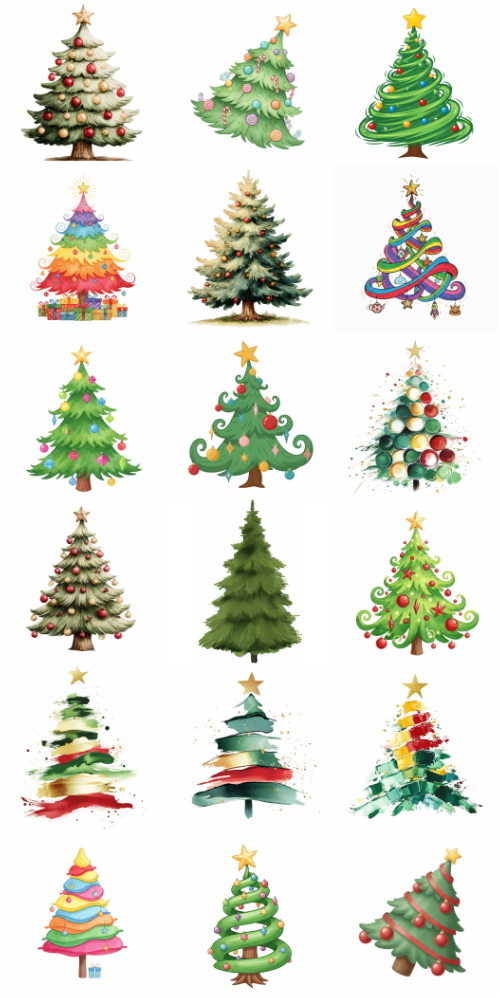 Christmas Tree Pretty Illustrations #15, 127xPNG Christmas Tree Pretty Illustrations #15, 127xPNG
