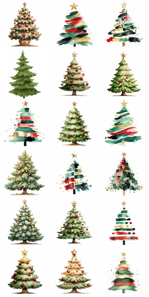 Christmas Tree Pretty Illustrations #15, 127xPNG Christmas Tree Pretty Illustrations #15, 127xPNG