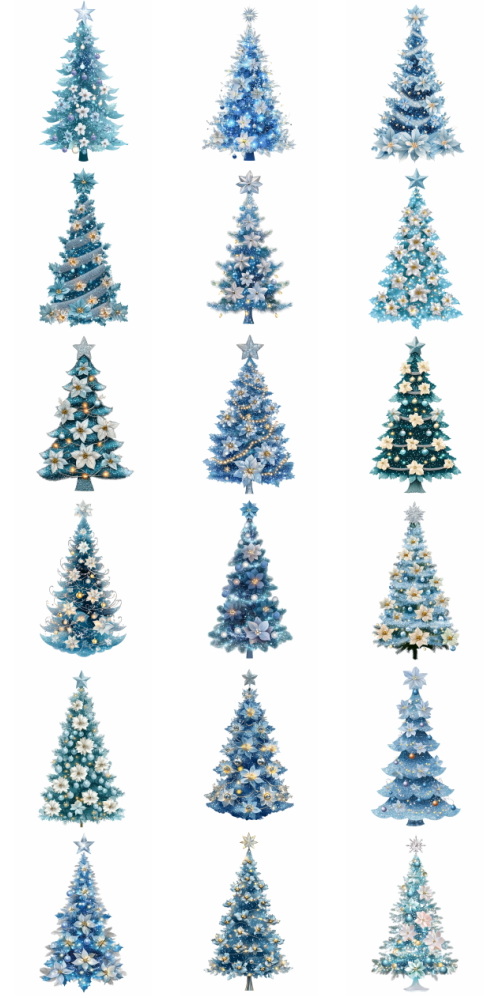 Christmas Tree Pretty Illustrations #16, 72xPNG Christmas Tree Pretty Illustrations #16, 72xPNG