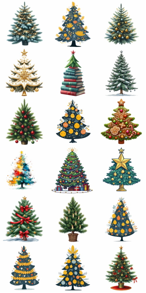 Christmas Tree Pretty Illustrations #19, 196xPNG Christmas Tree Pretty Illustrations #19, 196xPNG
