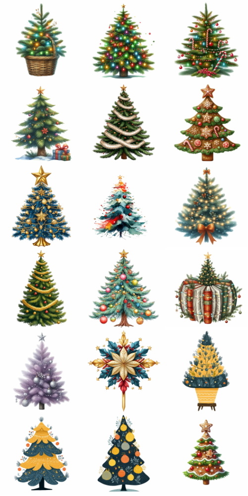 Christmas Tree Pretty Illustrations #19, 196xPNG Christmas Tree Pretty Illustrations #19, 196xPNG