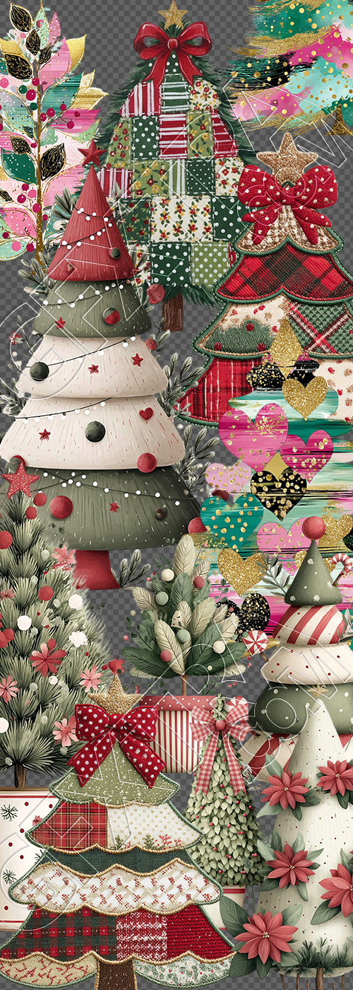 Christmas Tree Pretty Illustrations #21, 83xPNG Christmas Tree Pretty Illustrations #21, 83xPNG