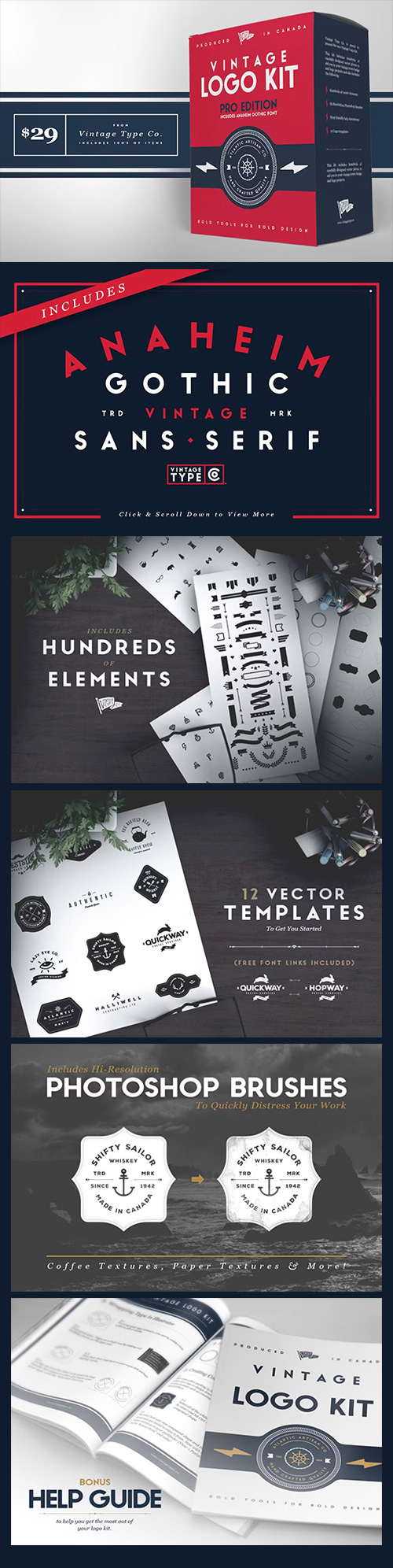 Vintage Logo Kit PRO 493956 Vintage Logo Kit PRO 493956