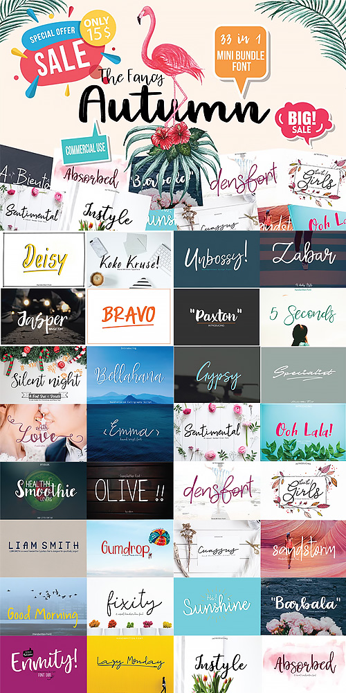 33 The Fancy Autumn Bundle Font 1888120 33 The Fancy Autumn Bundle Font 1888120