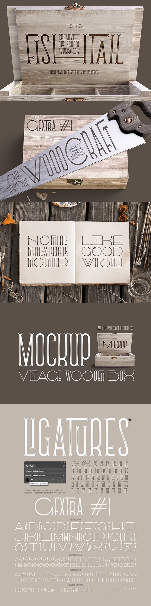 Fishtail font and mockup OTF & PSD Mockup 7464022 Fishtail font and mockup OTF & PSD Mockup 7464022