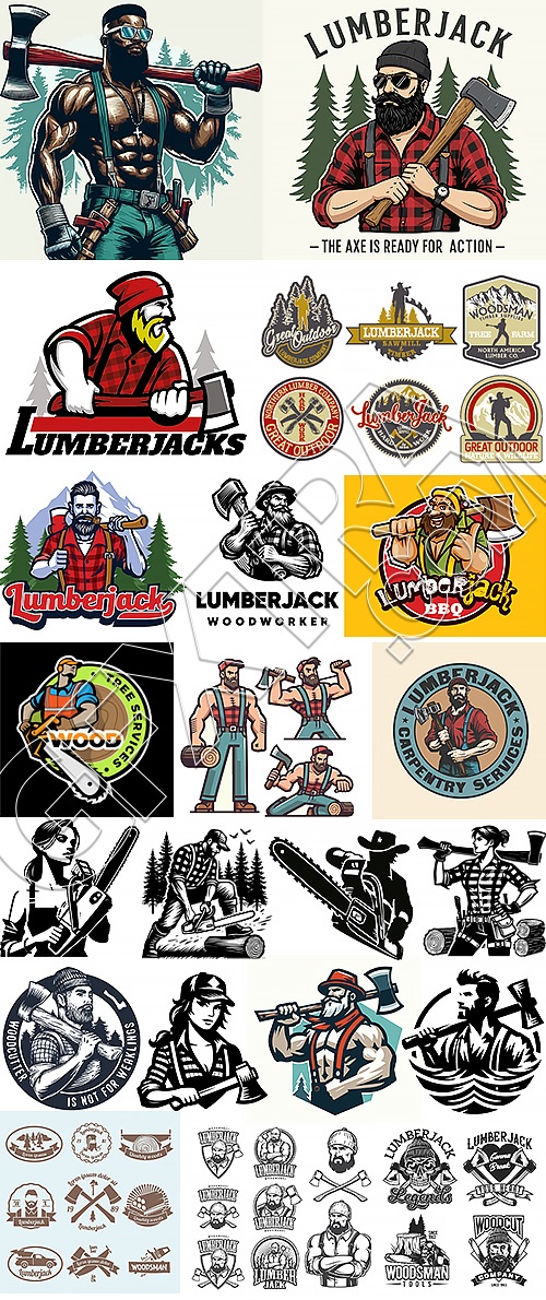 Lumberjack Logos 51xAI Lumberjack Logos 51xAI