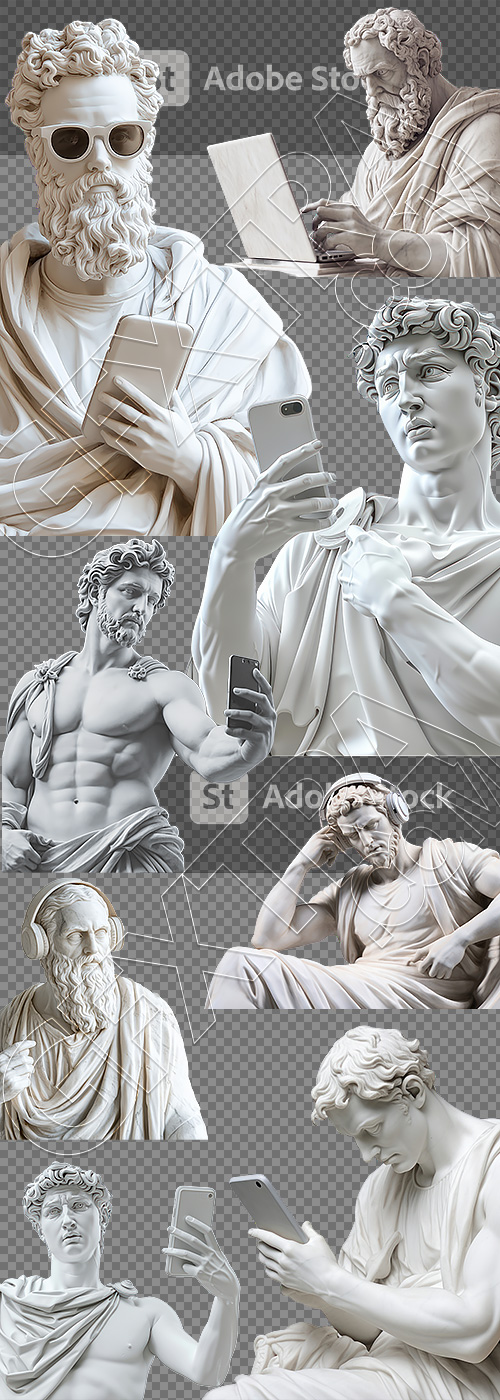 Trendy Sculptures Using Electronics 36xPNG Trendy Sculptures Using Electronics 36xPNG