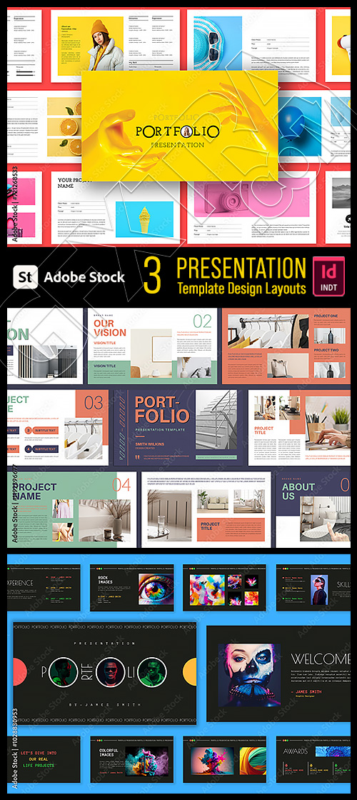 Presentation Template Design Layouts 3xINDT Presentation Template Design Layouts 3xINDT