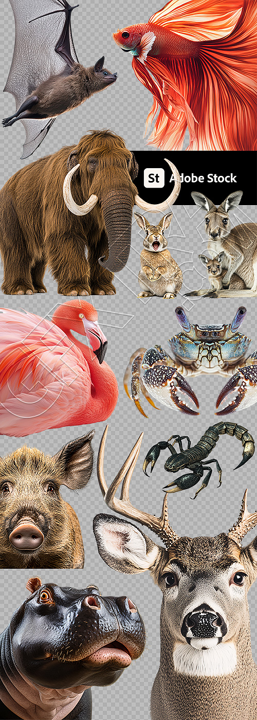 Mammals 26xPNG Mammals 26xPNG