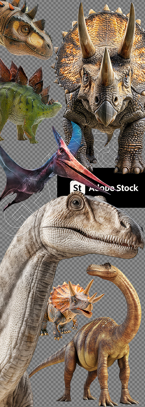 Cretaceous Period Giant Dinosaurs #2, 22xPNG Cretaceous Period Giant Dinosaurs #2, 22xPNG
