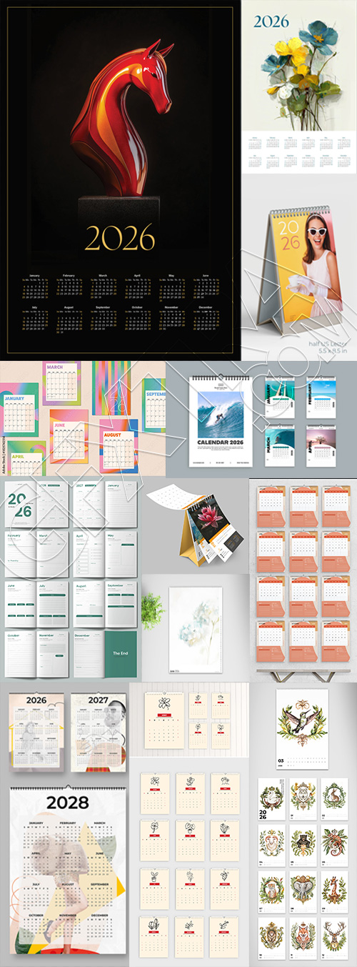 2026 InDesign Calendar Templates 51xINDD 2026 InDesign Calendar Templates 51xINDD