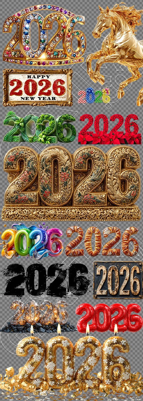 New Year 2026 Transparent Numbers 25xPNG New Year 2026 Transparent Numbers 25xPNG