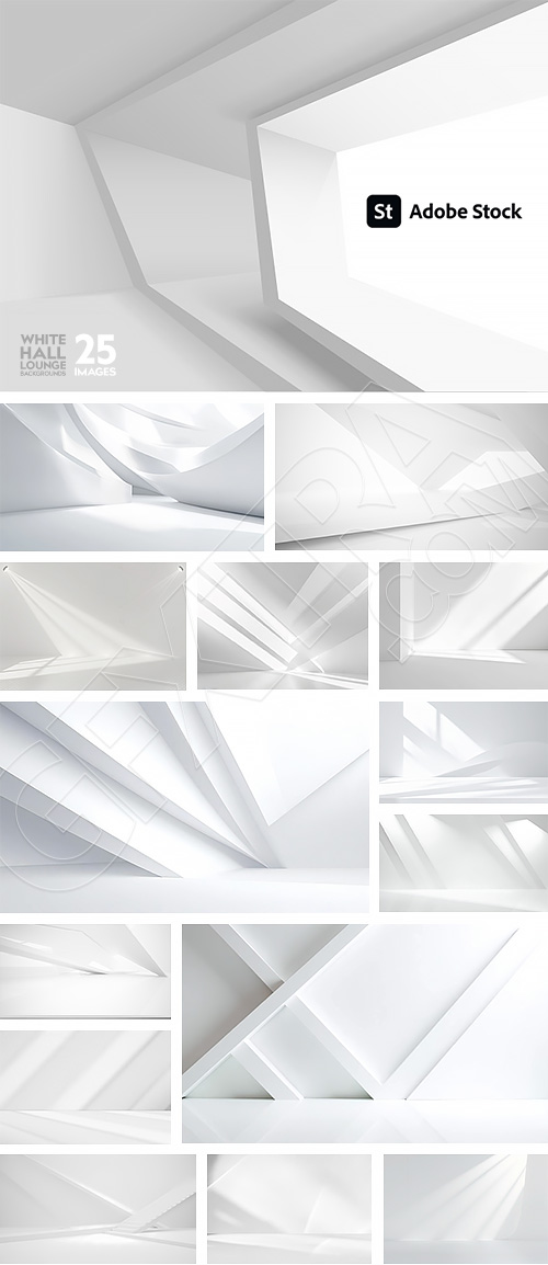 White Hall Lounge Backgrounds 20xJPEG, 5xAI White Hall Lounge Backgrounds 20xJPEG, 5xAI