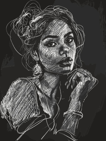 T-Shirt Design Fascinating Faces #3, 25xAI T-Shirt Design Fascinating Faces #3, 25xAI