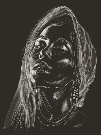 T-Shirt Design Fascinating Faces #3, 25xAI T-Shirt Design Fascinating Faces #3, 25xAI