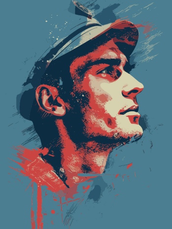 T-Shirt Design Fascinating Faces #3, 25xAI T-Shirt Design Fascinating Faces #3, 25xAI