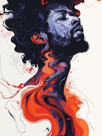 T-Shirt Design Fascinating Faces #3, 25xAI T-Shirt Design Fascinating Faces #3, 25xAI