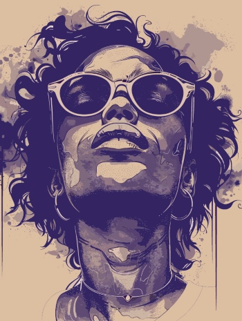 T-Shirt Design Fascinating Faces #3, 25xAI T-Shirt Design Fascinating Faces #3, 25xAI