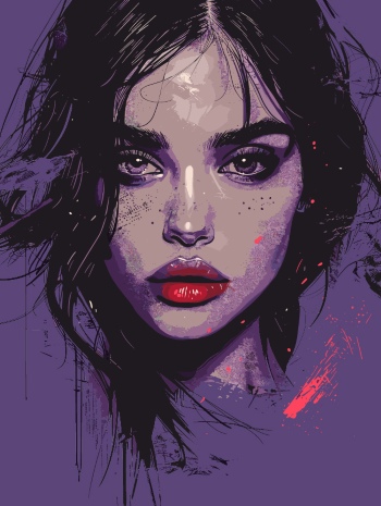 T-Shirt Design Fascinating Faces #3, 25xAI T-Shirt Design Fascinating Faces #3, 25xAI