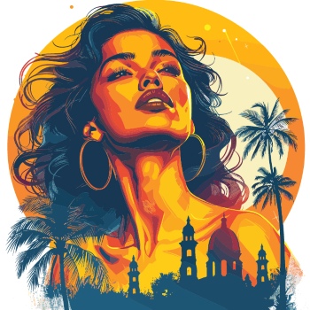 T-Shirt Design Fascinating Faces #3, 25xAI T-Shirt Design Fascinating Faces #3, 25xAI