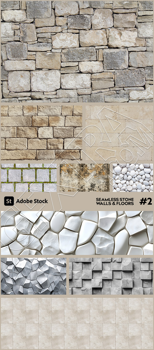 Seamless Stone Walls & Floors #2, 25xJPEG Seamless Stone Walls & Floors #2, 25xJPEG