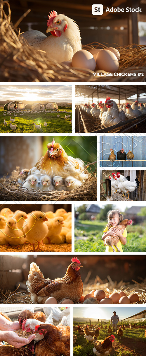 VILLAGE CHICKENS #2, 40xJPG VILLAGE CHICKENS #2, 40xJPG