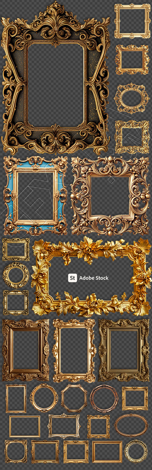Gothic Frames #2, Transparent 25xPNG Gothic Frames #2, Transparent 25xPNG