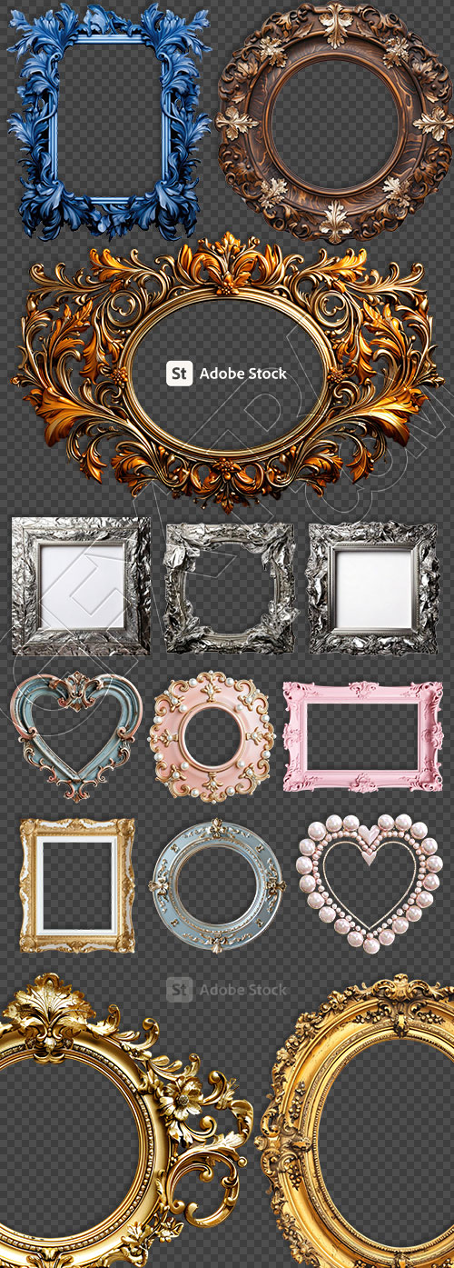 Gothic Frames #3, Transparent 25xPNG Gothic Frames #3, Transparent 25xPNG