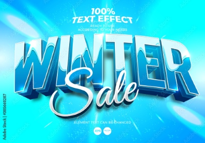 Winter, Ice & Snow Text Effects #1, 26xAI Winter, Ice & Snow Text Effects #1, 26xAI