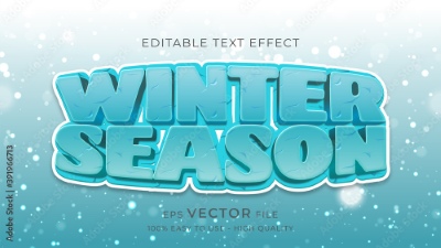 Winter, Ice & Snow Text Effects #1, 26xAI Winter, Ice & Snow Text Effects #1, 26xAI