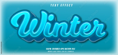 Winter, Ice & Snow Text Effects #1, 26xAI Winter, Ice & Snow Text Effects #1, 26xAI