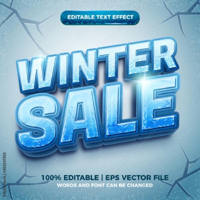 Winter, Ice & Snow Text Effects #1, 26xAI Winter, Ice & Snow Text Effects #1, 26xAI
