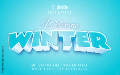 Winter, Ice & Snow Text Effects #1, 26xAI Winter, Ice & Snow Text Effects #1, 26xAI